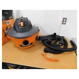 RIDGID 6 Gal. 3.5 Peak HP NXT Shop Vacuum Wet Dry Vac with General Debris Filter, Locking Hose and Attachments HD0600
