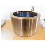 HotShot Explorer Portable Low Smoke 19.5 in. Round Wood-Burning Fire Pit in Stainless Steel