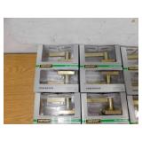 Defiant Tonebridge Brushed Gold Hall/Closet Door Lever with Square Rose 8-Pack