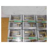 Defiant Tonebridge Brushed Gold Hall/Closet Door Lever with Square Rose 8-Pack