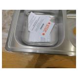Glacier Bay 33 in. Drop-In 50/50 Double Bowl 22 Gauge Stainless Steel Kitchen Sink