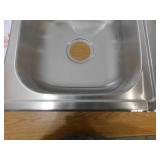 Glacier Bay 33 in. Drop-In 50/50 Double Bowl 22 Gauge Stainless Steel Kitchen Sink