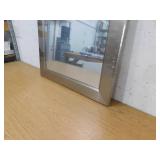 Glacier Bay 24 in. W x 35 in. H Rectangular PS Framed Wall Bathroom Vanity Mirror in Brushed Nickel