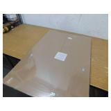 Glacier Bay 24 in. W x 35 in. H Rectangular PS Framed Wall Bathroom Vanity Mirror in Brushed Nickel