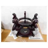 (2) Red Lantern 10.5 in. Rosewood Fishbowl Stand