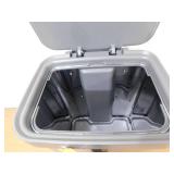 Glad 13 Gal. Stainless Steel Step on Metal Household Trash Can, Series 2 with Clorox Protection