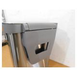 Glad 13 Gal. Stainless Steel Step on Metal Household Trash Can, Series 2 with Clorox Protection