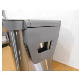 Glad 13 Gal. Stainless Steel Step on Metal Household Trash Can, Series 2 with Clorox Protection