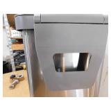 Glad 13 Gal. Stainless Steel Step on Metal Household Trash Can, Series 2 with Clorox Protection