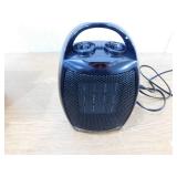 R.W.FLAME 1,500-Watt Compact Indoor Small Ceramic Electric Heater with Adjustable Thermostat and Carry Handle, Black