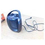 R.W.FLAME 1,500-Watt Compact Indoor Small Ceramic Electric Heater with Adjustable Thermostat and Carry Handle, Black