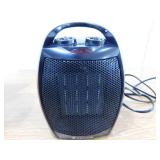 R.W.FLAME 1,500-Watt Compact Indoor Small Ceramic Electric Heater with Adjustable Thermostat and Carry Handle, Black