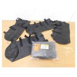 (2) Wellco 5.12 in. x 19.69 in. Black Canopy Sand Bags Portable Polyester Sandbag Canopy Weights for Canopy Tent 4-Pack