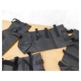 (2) Wellco 5.12 in. x 19.69 in. Black Canopy Sand Bags Portable Polyester Sandbag Canopy Weights for Canopy Tent 4-Pack