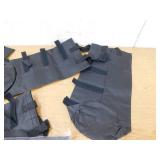 (2) Wellco 5.12 in. x 19.69 in. Black Canopy Sand Bags Portable Polyester Sandbag Canopy Weights for Canopy Tent 4-Pack