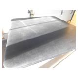 Homy Casa Feady 34.6 in. Black Foldable Plastic Top Card Table, Collapsible Portable Design for Home/Office, 140 lbs. Capacity