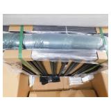 Harper & Bright Designs 74.8 in. Green Velvet Queen Size Sofa Bed Convertible Loveseat