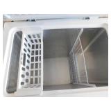 Vissani 7.0 cu. ft. Manual Defrost Chest Freezer with LED Light in White, Garage Ready