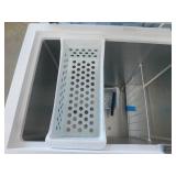 Vissani 7.0 cu. ft. Manual Defrost Chest Freezer with LED Light in White, Garage Ready