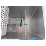 Vissani 7.0 cu. ft. Manual Defrost Chest Freezer with LED Light in White, Garage Ready