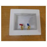 SharkBite 1/2 in. Push-to-Connect x 3/4 in. MHT Brass Washing Machine Outlet Box
