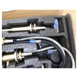 AKLFGN 8 in. Widespread 2-Handle High Arc Bathroom Faucet with Drain Kit Included and All Mounting Hardware in Brushed Gold