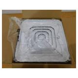 Commercial Electric 50 CFM Ceiling/Wall Mount No Cut Clip-Lock, Roomside Installation Square Bathroom Exhaust Fan, ENERGY STAR