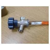 (12)  Prier Products 1/2 in. x 8 in. Brass MPT x SWT Half-Turn Frost Free Anti-Siphon Outdoor Sillcock Valve