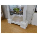 Glacier Bay Rectangular Framed Recessed or Surface-Mount Bathroom Medicine Cabinet with Mirror, White