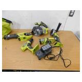 Ryobi 5 Piece Power Tool Startup Kit, Battery + Charger w/ Carrying Bag