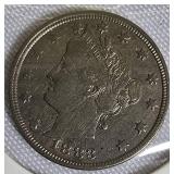 1883 Liberty Head Nickel, Type 1 (No Cents)