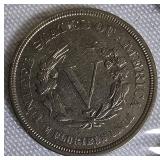 1883 Liberty Head Nickel, Type 1 (No Cents)