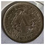 1907 Liberty Head Nickel, Type 2 Cents.