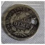 1854 Seated Liberty Half Dime