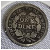 1856 - Seated Liberty Dime
