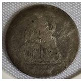 1878 Seated Liberty Dime, Type 4, resumed the legend on the obverse side.