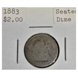 1883 - Seated Liberty Dime