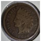 Indian Head Small Cents from the years 1897, 1898, 1901, and 1902.