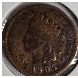 Indian Head Small Cents from the years 1903,1904,1905,& 1906