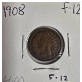 Indian Head Small Cents from the years 1907 & 1908