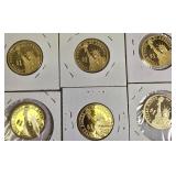 Presidential Dollar Proof Clad from the years 2009,2010 & 2013