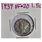 Mercury Dimes from 1939