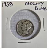 Mercury Dimes from 1938 & 1943