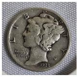 Mercury Dimes from 1938 & 1943