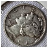 Mercury Dimes from 1944-D & 1945