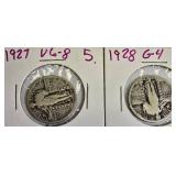 Standing Liberty Quarters 1927- 1928