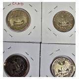 Washington Quarter Proof Clad Coins from 1981 to 1985
