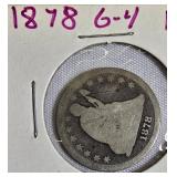 1878 Seated Liberty Quarter
