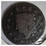 1824 Large Cent