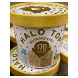 Lot of 8 Halo Top Birthday Cake Light Cake Mix, 170 Calorie Cups, Exp 4/19/2025